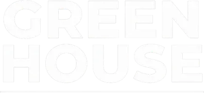 The GREEN HOUSE headline on its own transparent layer