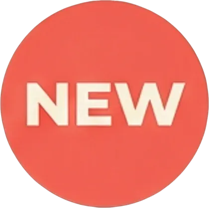 The round NEW badge on its own transparent layer